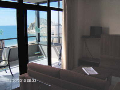 Hotel Paraiso Florida Blick aus dem Wohnzimmer